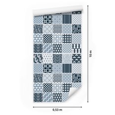 Tapeta Wzór MOZAIKI Geometrycznej Imitacja Płytek 53x1000  - Miniaturka zdjęcia nr 2