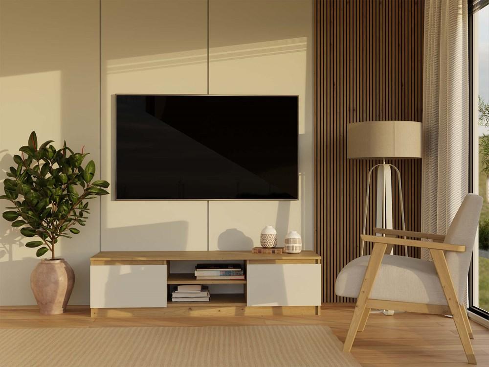 Szafka RTV Malwa 36x140x40 cm do salonu dąb artisan kaszmir beż nr. 4