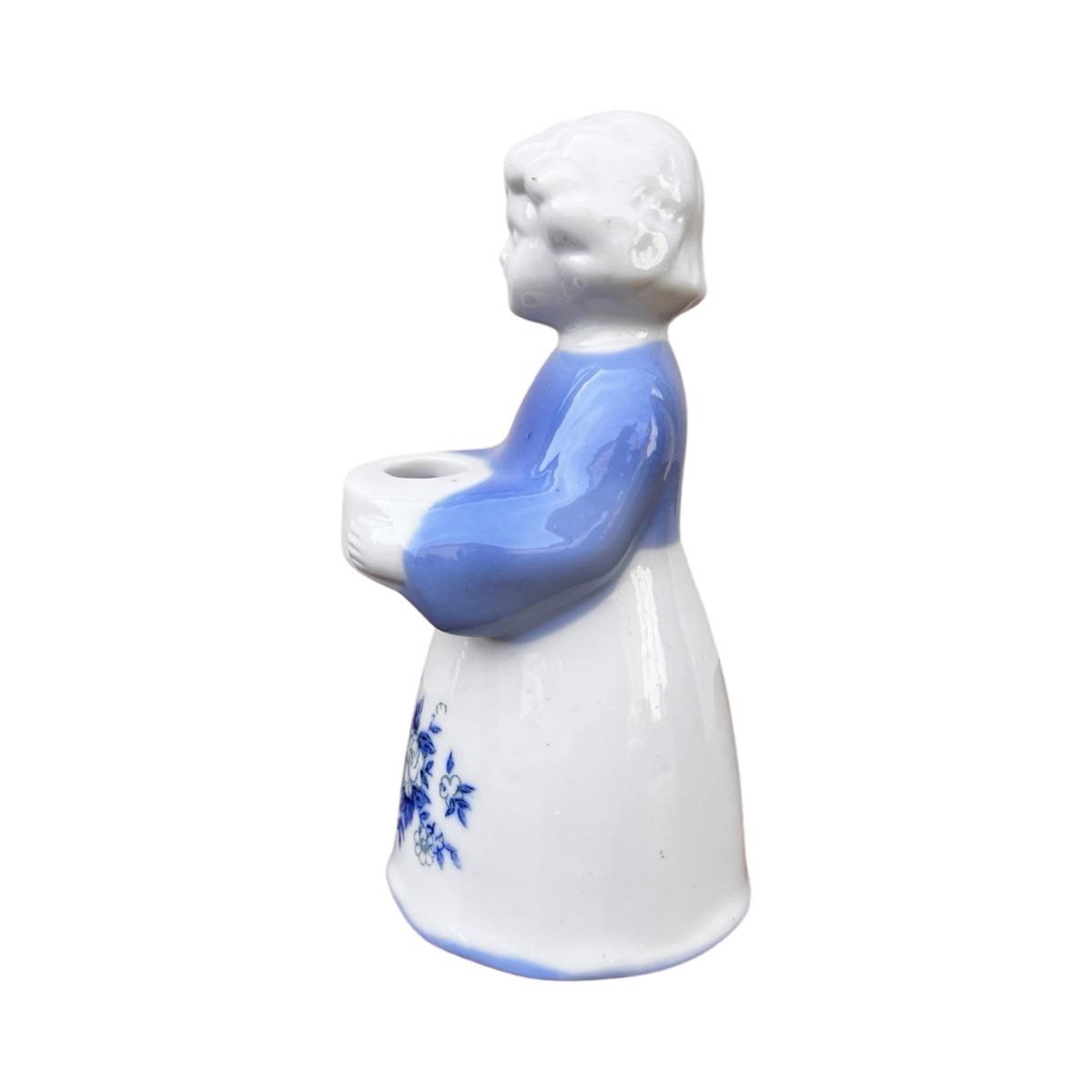 Porcelanowa figurka świecznik Chłopiec, Lilienthal, Niemcy lata 80. nr. 7