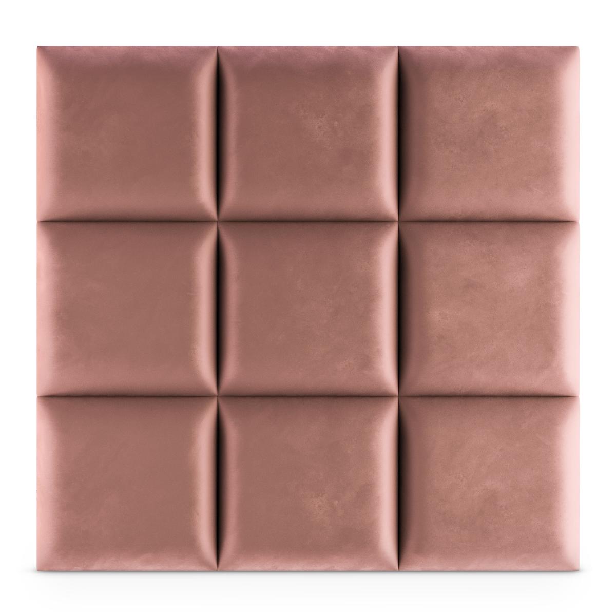 Panele tapicerowane 50x50 na ścianę magic velvet brudny róż nr. 4