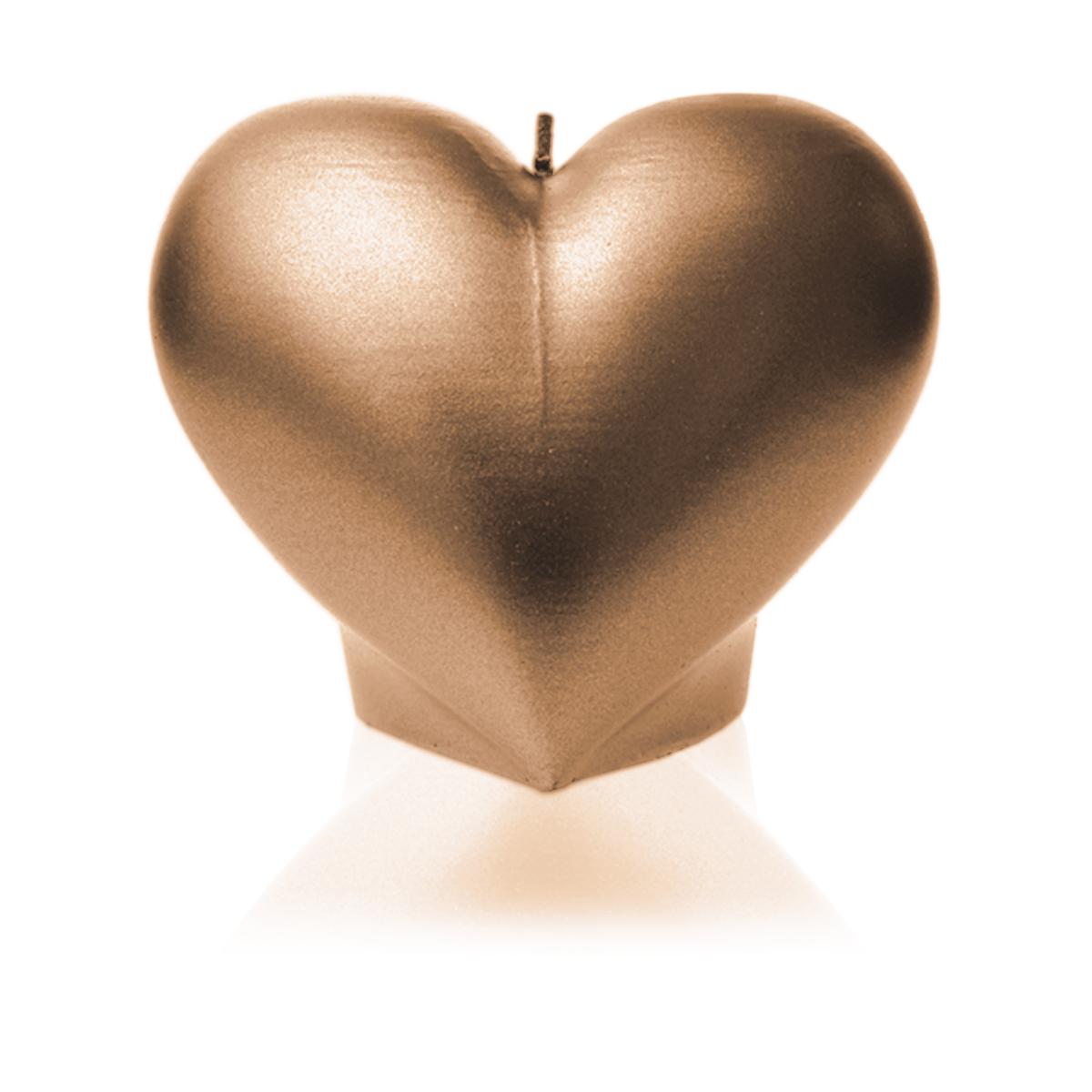 Świeca Heart Smooth Classic Gold nr. 2