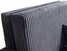 Sofa jednoosobowa Lili 85x103x97 cm do salonu z funkcją spania  rozkładana sztruks ciemnoszara - Miniaturka zdjęcia nr 4