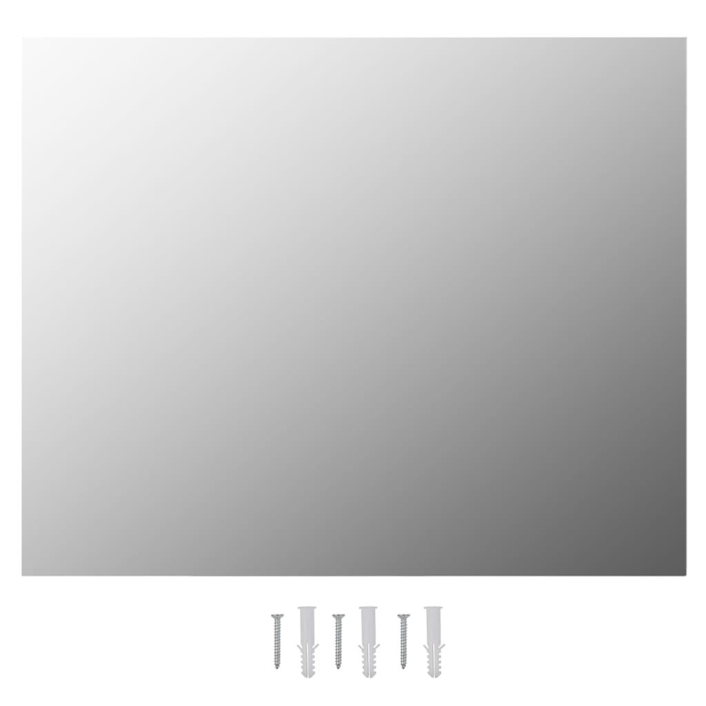 Lustro 80x60 cm ścienne z lampkami LED bez ramy prostokątne szklane nr. 8