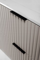Szafka łazienkowa FLOW 80 cm z umywalką z nogami metalowymi kaszmir - Miniaturka zdjęcia nr 5
