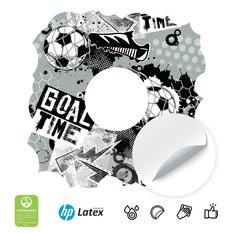 Naklejka Pod Kontakt Do Pokoju Dzieci Piłka Nożna 20x20 Graffiti Abstrakcja - Miniaturka zdjęcia nr 3