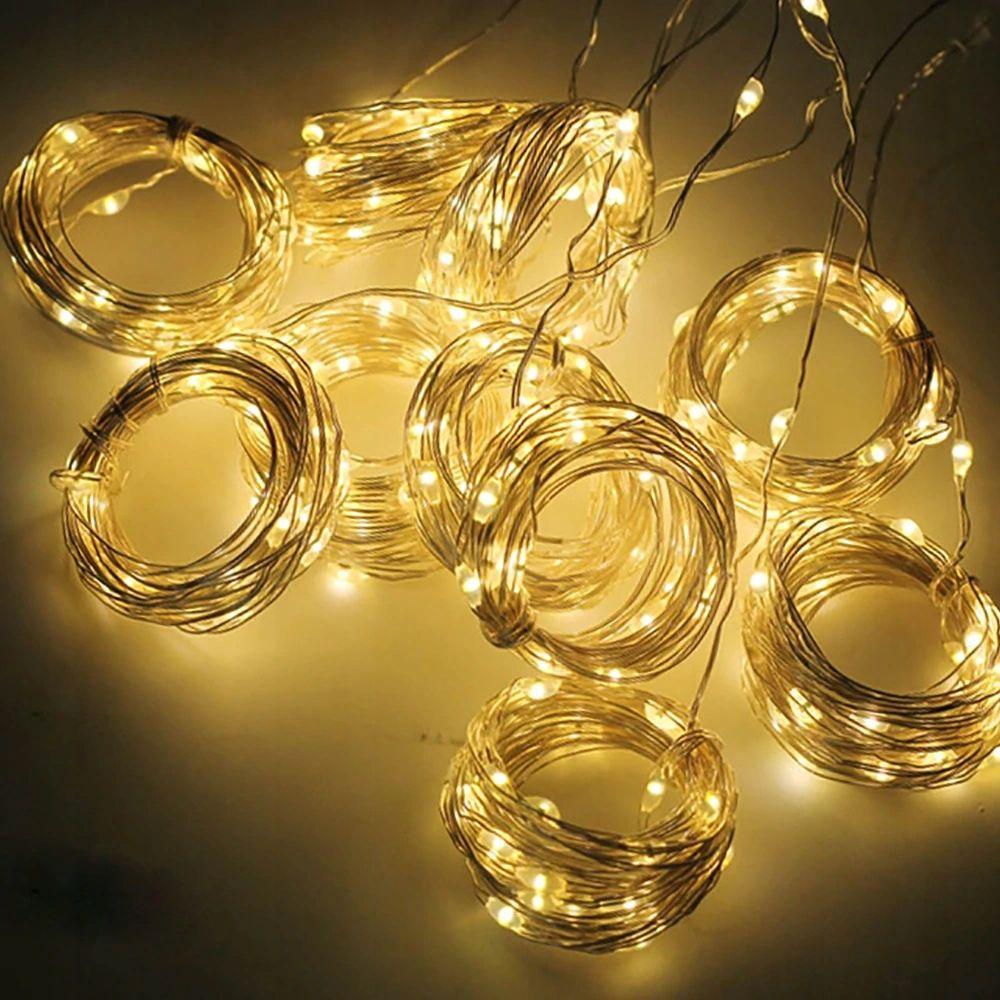 Girlanda ogrodowa 3x3m kurtyna świetlna lamki led do ogrodu  nr. 6