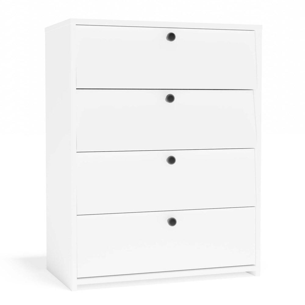 Szafka na obuwie Loka 85x66x36 cm do przedpokoju biała