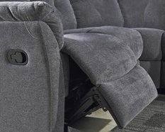 Sofa Lahti 180 cm do salonu z funkcją rozkładania ciemny popiel - Miniaturka zdjęcia nr 2