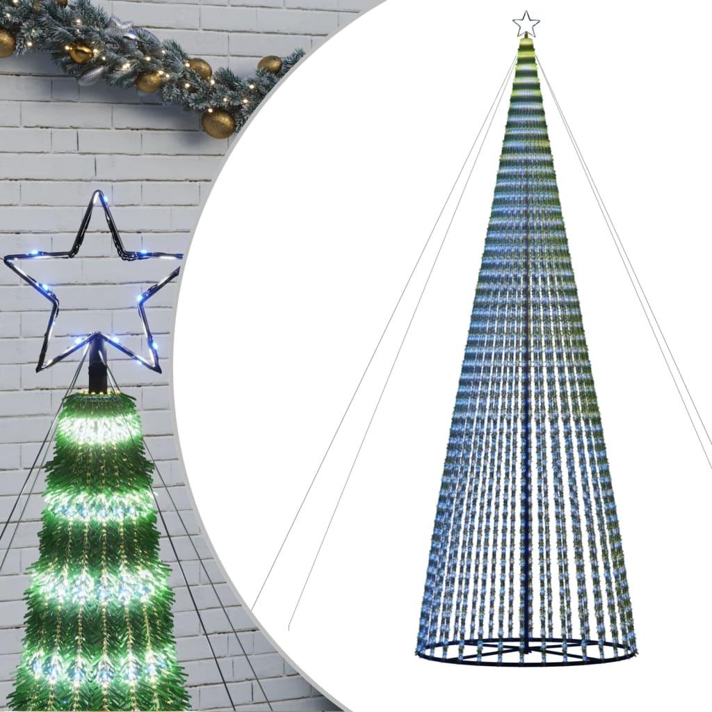 Stożkowa choinka z lampek, 1544 niebieskich LED, 500 cm nr. 2