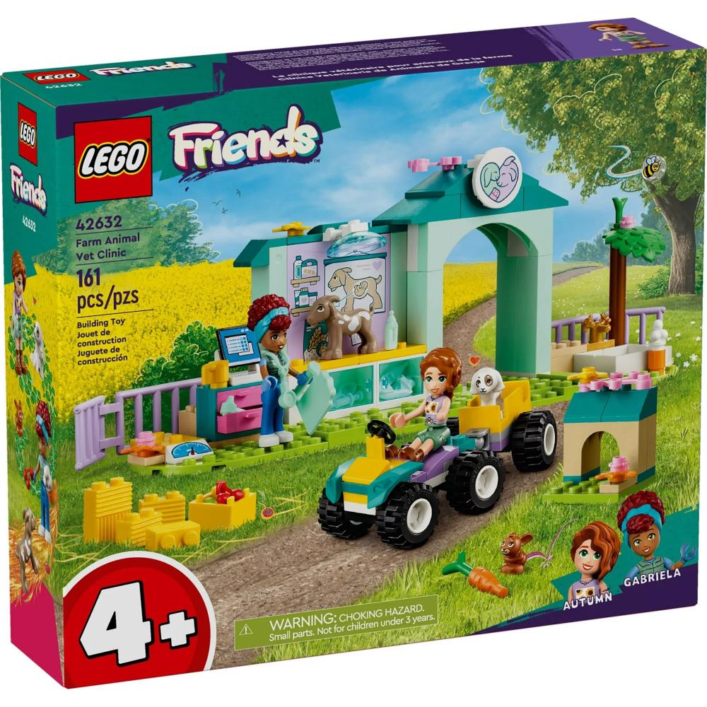 Duży zestaw klocków lego friends lecznica dla zwierząt gospodarskich 42632 dla dziecka