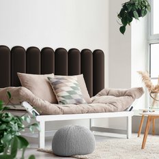 Panele tapicerowane 20x60 cm na ścianę płotek eko skóra brązowy - Miniaturka zdjęcia nr 5