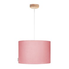 Lampa wisząca Velvet 35x35x23 cm do pokoju dziecka różowy drewno olejowane - Miniaturka zdjęcia nr 2