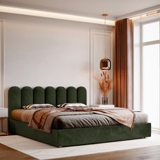 Panele tapicerowane 30x80 cm na ścianę płotek khaki - Miniaturka zdjęcia nr 5