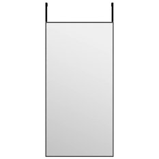 Lustro 40x80 cm do sypialni łazienki na drzwi szkło i aluminium czarne - Miniaturka zdjęcia nr 1