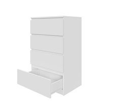 Komoda MARTUSIA 60x40x97 cm z 4 szufladami biała do salonu i sypialni - Miniaturka zdjęcia nr 3