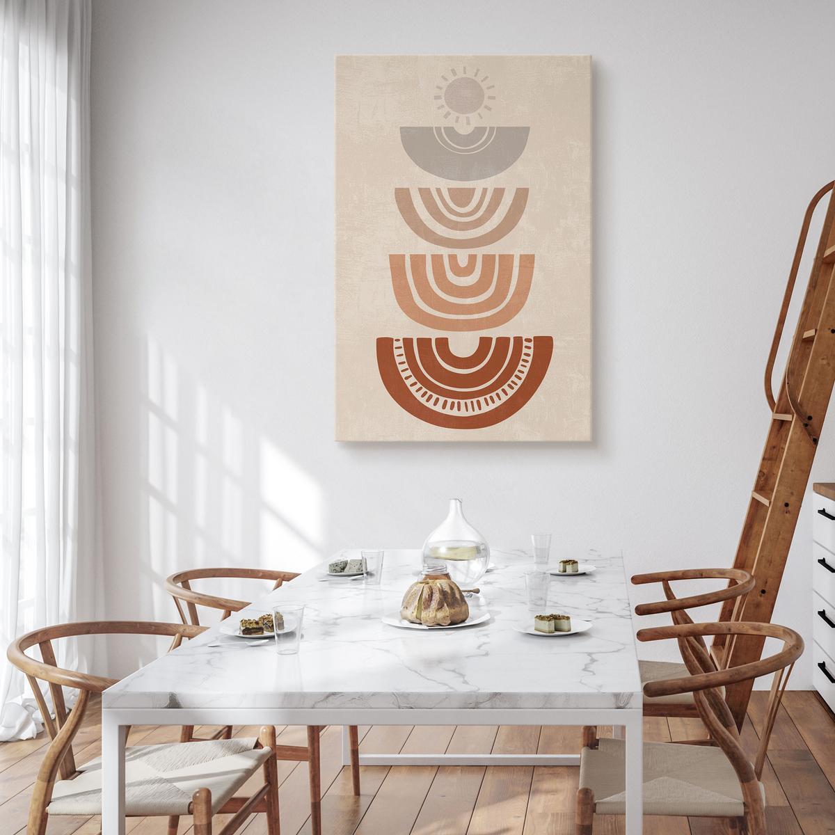 Obraz Na Płótnie Styl Boho Abstrakcja Aztecki Wzór 80x120cm nr. 4