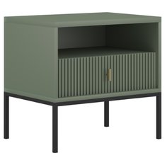 Szafka nocna Maggiore 53,9 cm smoke green czarny złoty - Miniaturka zdjęcia nr 1