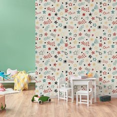 Tapeta dla dzieci – kolorowe gwiazdki  - Miniaturka zdjęcia nr 4