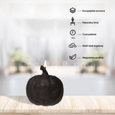 Świeca Halloween PUMPKIN Black Matt - Miniaturka zdjęcia nr 4