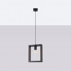 Lampa wisząca ARIES wenge 133x8x24cm nowoczesna E27 do salonu - Miniaturka zdjęcia nr 2