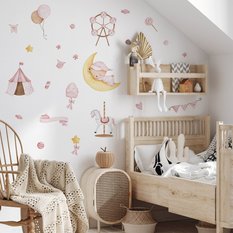Naklejki Ścienne Dla Dzieci Misiu Słodycze 60x30 Balony ZESTAW - Miniaturka zdjęcia nr 5