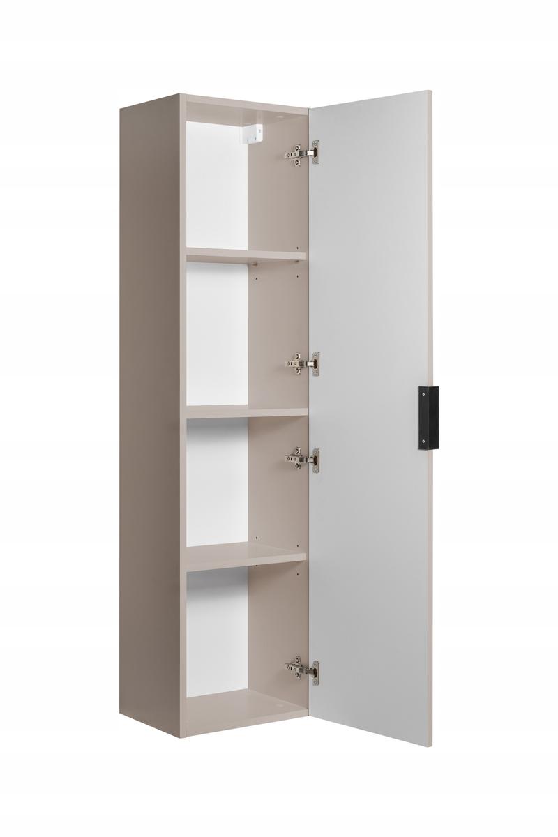 Słupek łazienkowy 136 cm regał kaszmir wisząca ryflowany front mdf półki flow nr. 6