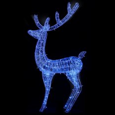 Świąteczny renifer, akryl, 250 LED, 180 cm, niebieski - Miniaturka zdjęcia nr 5