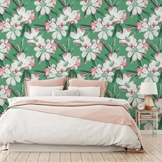 Tapeta W Rolce Kolorowe KWIATY Tropikalne Ozdoba 53x1000  - Miniaturka zdjęcia nr 7