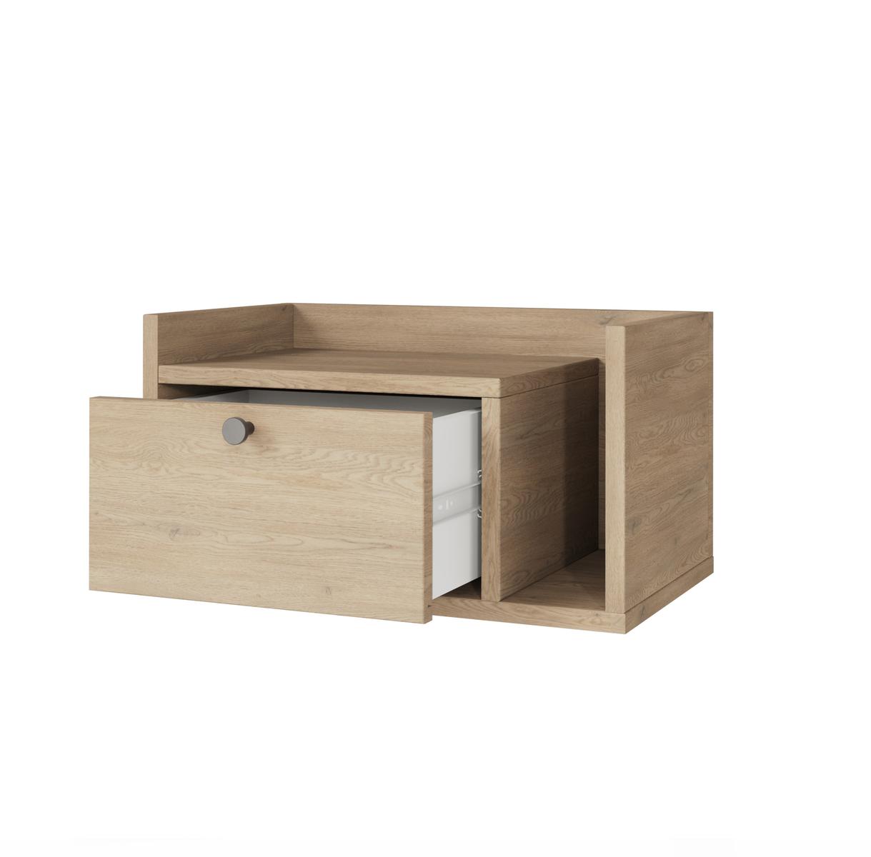 Szafka nocna wisząca AURA 50x35x22 cm stolik nocny do sypialni prawy dąb cremona nr. 3