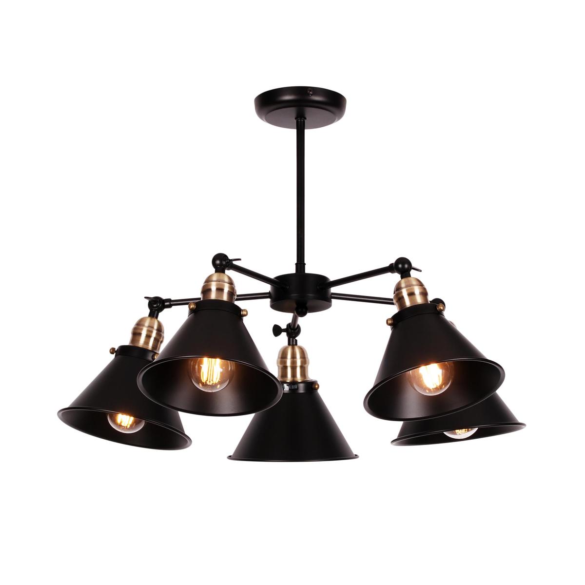 Lampa sufitowa K-8038B-5 MORENO 60x45x60 cm do salonu lub jadalni czarny nr. 2