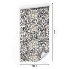 Tapeta ornamenty w stylu vintage, styl nowoczesny  - Miniaturka zdjęcia nr 2