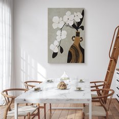 Obraz Do Salonu Orchidea Kwiaty Natura Abstrakcja Styl Boho 80x120cm - Miniaturka zdjęcia nr 4