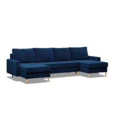 Narożnik Sofa Kanapa typ U Blank niebieski - Miniaturka zdjęcia nr 1