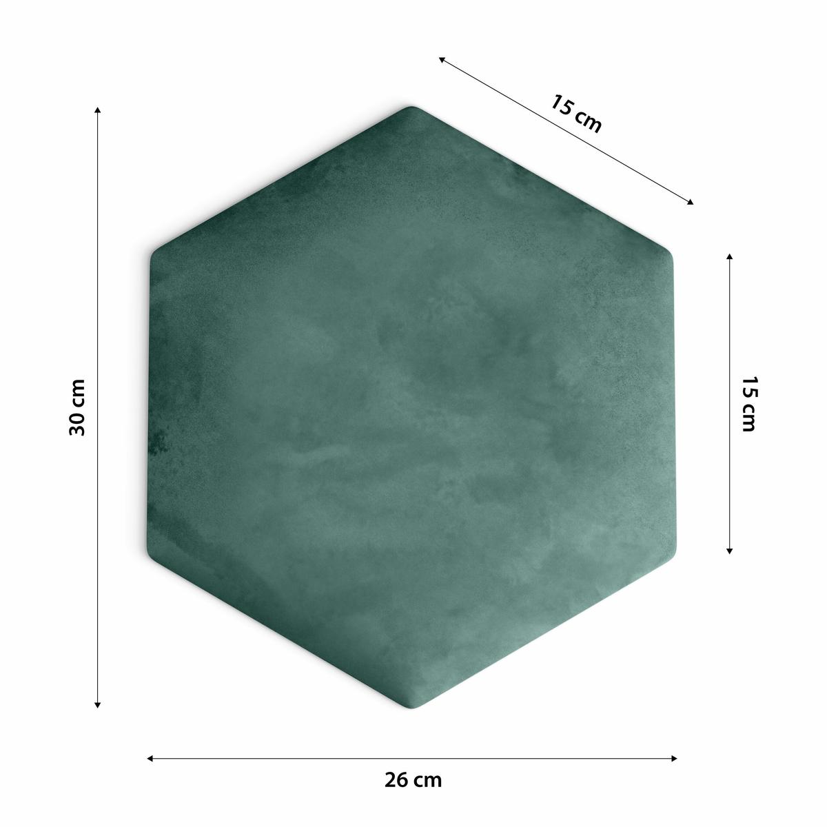 Panele tapicerowane 26x30 cm na ścianę hexagon morski  nr. 7