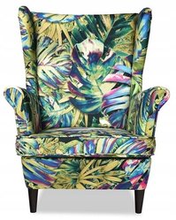 Fotel Uszak z podnóżkiem najmodniejsze liście 2021 - Miniaturka zdjęcia nr 2