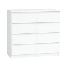 Komoda 100 cm MARTUSIA 100x97x40 cm z szufladami 8 szuflad do sypialni i salonu biała - Miniaturka zdjęcia nr 2
