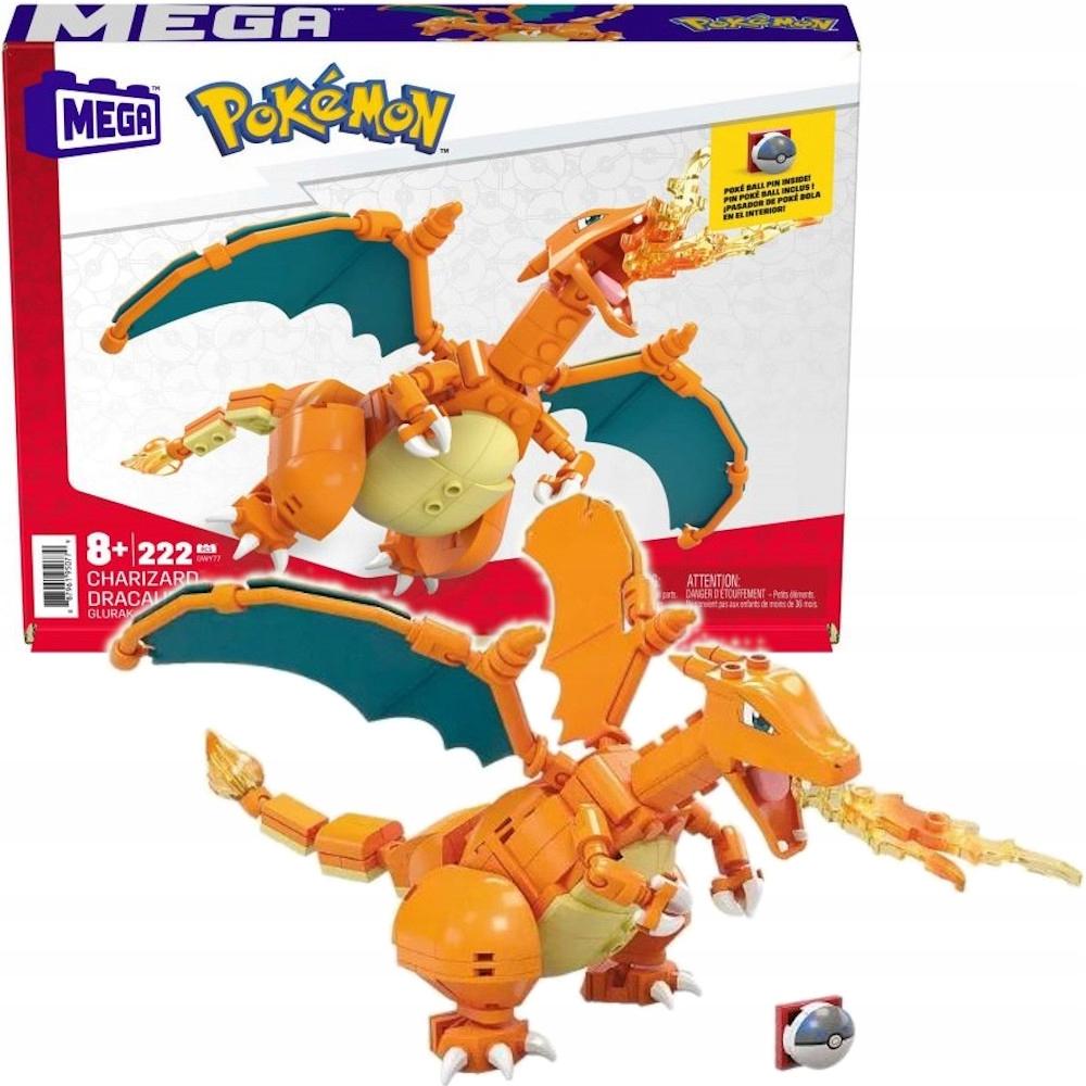 Figurka CHARIZARD pokemon klocki mega construx dla dziecka 