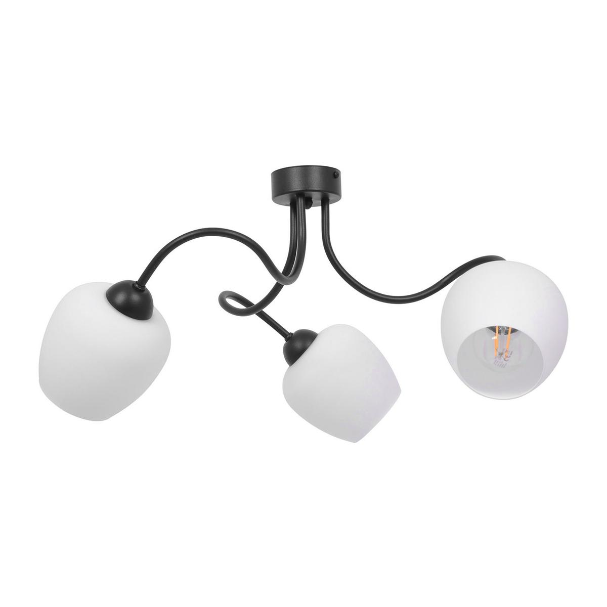 Lampa sufitowa K-5185 BELLA 58x28x58 cm do salonu lub pokoju czarny/biały