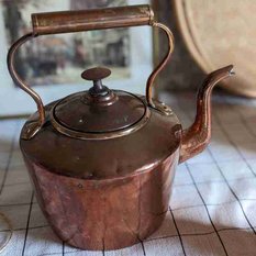 Miedziany czajnik vintage retro ozdoba  - Miniaturka zdjęcia nr 2