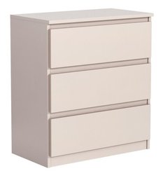 Komoda z 3 szufladami 78x70x39 cm kaszmir do salonu i sypialni