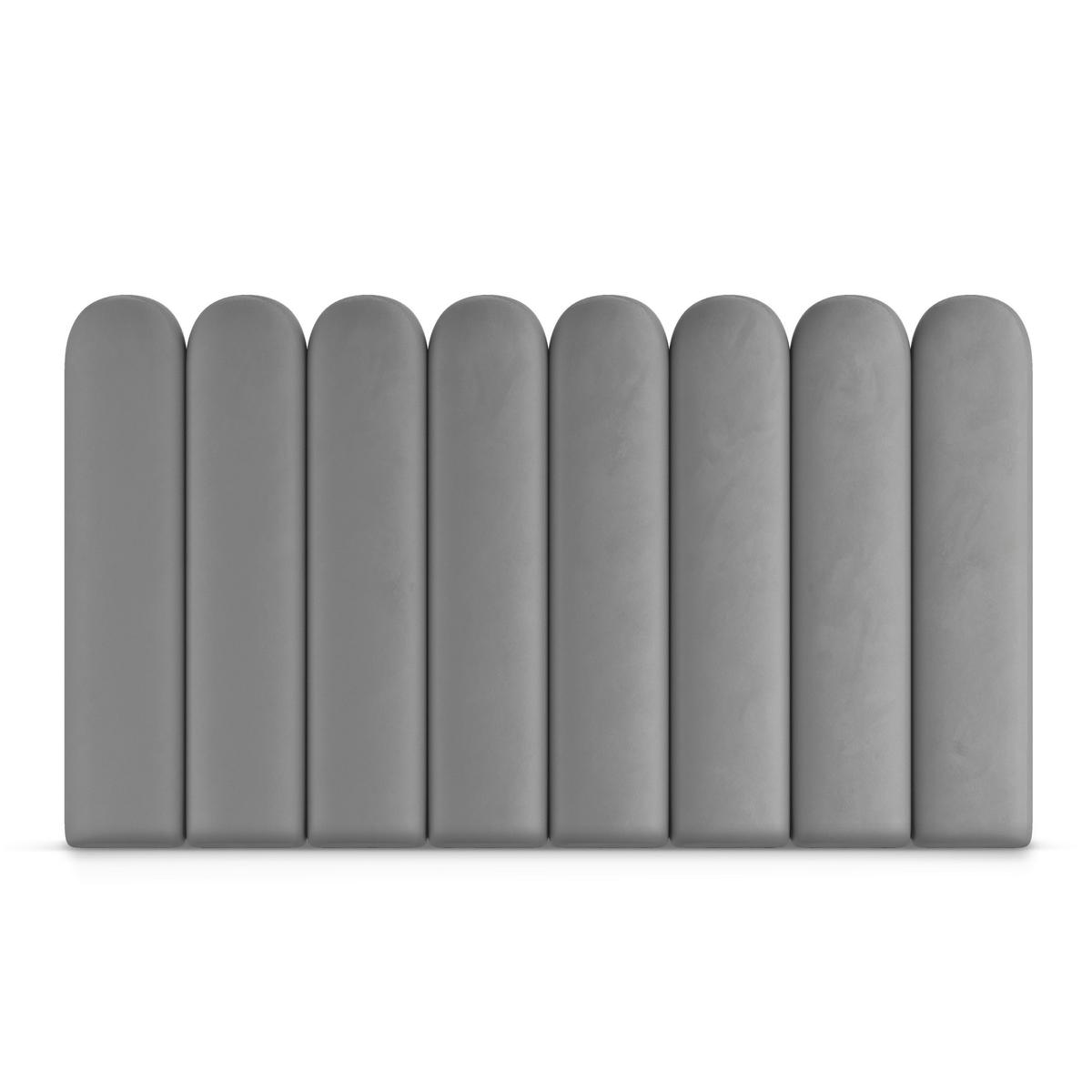 Panele tapicerowane 20x60  na ścianę płotek wezgłowie szary nr. 4