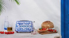 Toster SMEG 31x19,5x19,8 cm Dolce & Gabbana Blu Mediterraneo niebieski do kuchni - Miniaturka zdjęcia nr 7