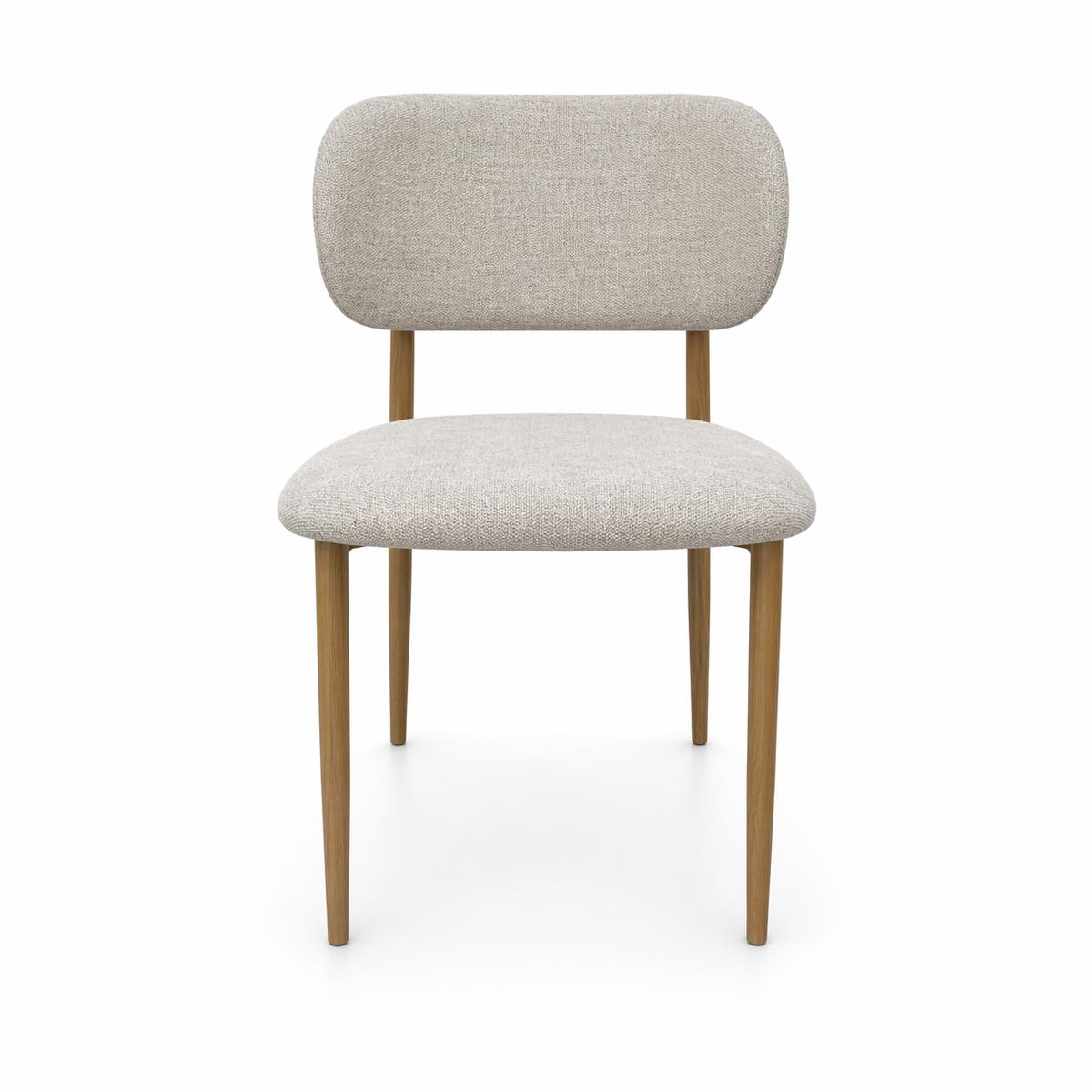 2x krzesło tapicerowane do jadalni VALI stelaż dąb, tkanina Aragon jasny beż cena za jedną sztukę 215 zł nr. 3