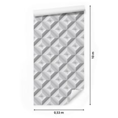 Tapeta Do Salonu Wzór Geometryczny ABSTRAKCJA 3D  - Miniaturka zdjęcia nr 2