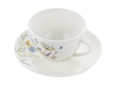 Filiżanka porcelanowa ze spodkiem 240 ml Kwiaty Aurora Florina - Miniaturka zdjęcia nr 2