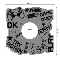 Naklejka Pod Włącznik Światła Game Over Gra 20x20 Piksele Kontroler Dla Chłopca - Miniaturka zdjęcia nr 2