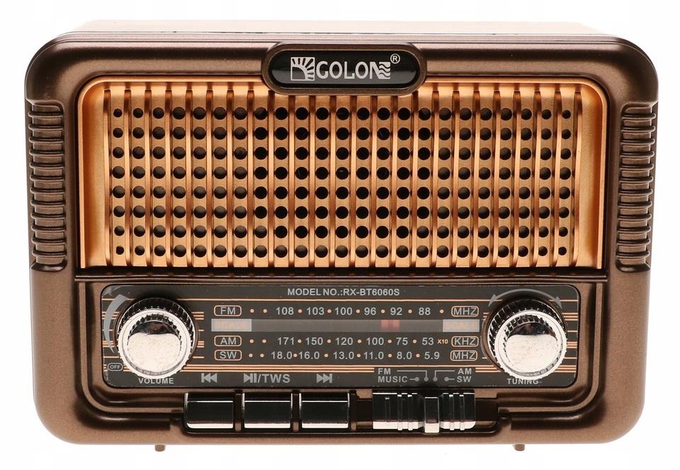 Radio RETRO  przenośne z funkcją bluetooth mp3 usb ładowane solarnie do ogrodu nr. 3