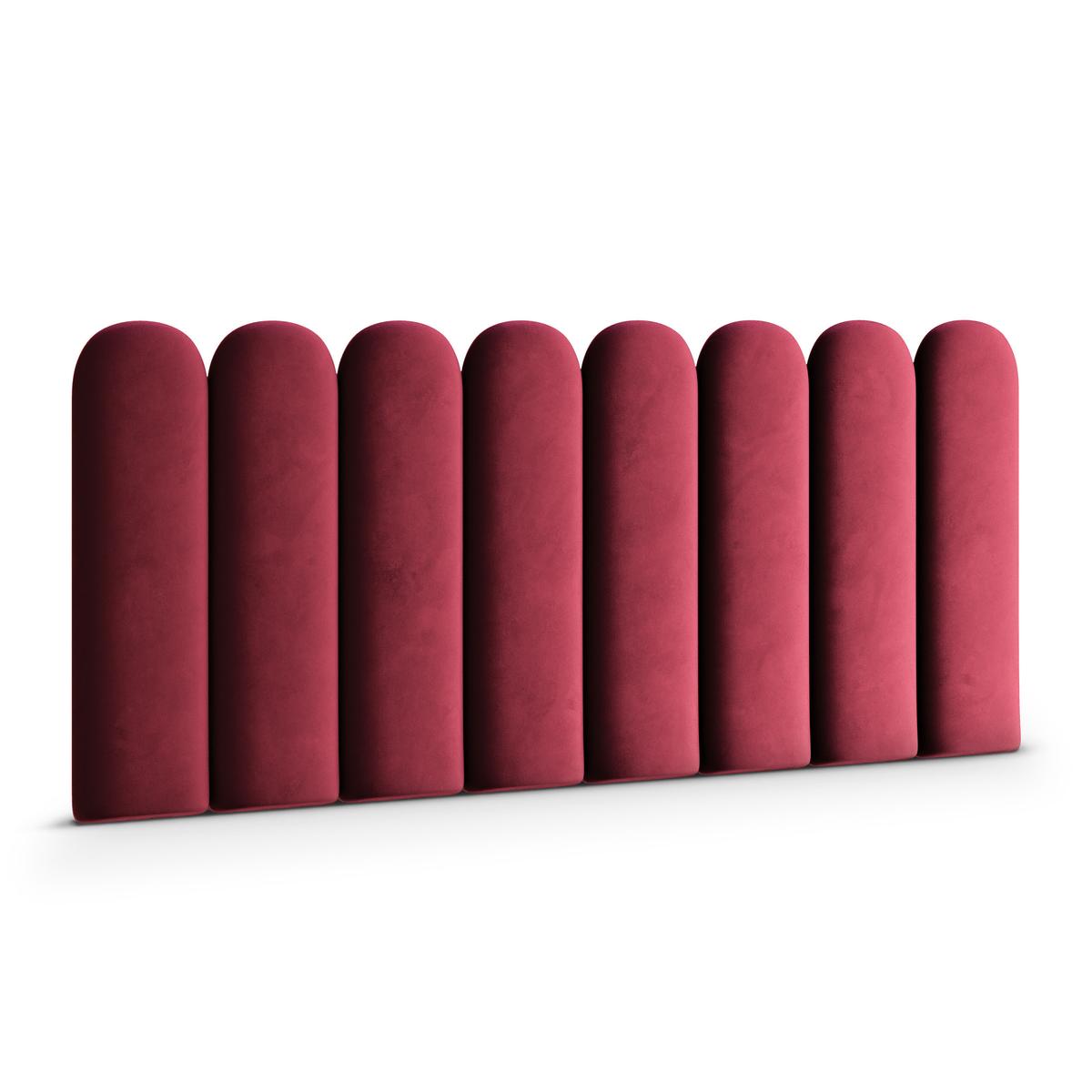 Panele tapicerowane 30x80 cm płotek magic velvet bordowy