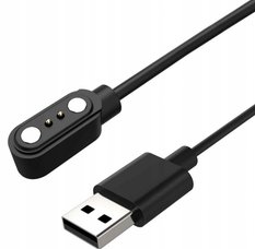 Ładowarka kabel 60 cm usb smartwach czarna - Miniaturka zdjęcia nr 1