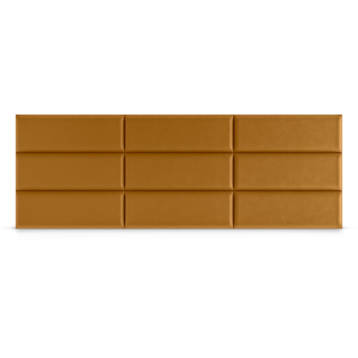 Panele tapicerowane 50x15 na ścianę prostokąt żółty nr. 4